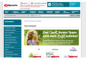 Screenshot des Themenshops Nachhaltigkeit bei allpremio (Bild: Screenshot Website)