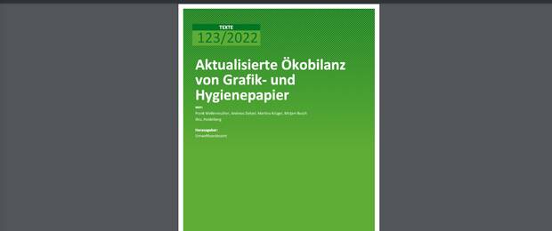 Das Institut für Energie- und Umweltforschung Heidelberg hat im Auftrag des Umweltbundesamtes eine aktualisierte Ökobilanz für Grafik- und Hygienepapier erstellt.