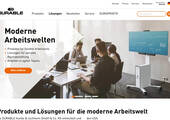 Die neue Website legt einen großen Fokus auf Verbrauchernutzen und Lösungskonzepte. (Screenshot durable.de)
