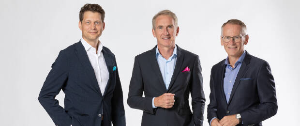 Bene-Geschäftsführung (v.l.): Benedikt Wolfram, Michael Fried, Manfred Huber (Bild: Bene GmbH)
