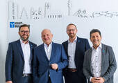 Die neue Führungsmannschaft der Kaut-Bullinger Office + Solution (von links): Alexander Obermeier, Robert Brech, Andreas Keller, Stefan Klein. (Bild: Kaut-Bullinger)