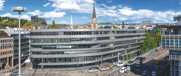 Der Hauptsitz von  Elo Digital Office in Stuttgart. (Bild: Elo Digital Office)