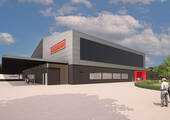 Gesamtinvestition von 6,5 Millionen Euro: So soll das neue Logistikzentrum von Assmann in Melle aussehen. (Bild: Assmann)