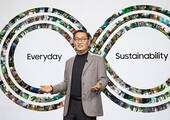 Jong-Hee Han, Vice Chairman und CEO von Samsung Electronic, bei der Vorstellung des neuen Umweltplans. Jong-Hee Han, Vice Chairman und CEO von Samsung Electronic, bei der Vorstellung des neuen Umweltplans.
